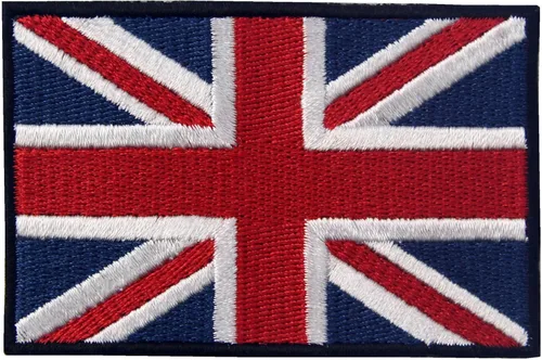 Vista 6 de EmbTao Parches British Union Jack Bordado Bandera de Inglaterra Reino Unido Gran Bretaña Gancho & Bucle Emblema