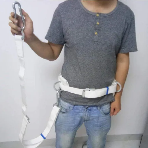 Vista 3 de HUAWELL Cinturón de seguridad con cordón ajustable, arnés de escalada de árboles, equipo de protección, kit de protección personal para detención