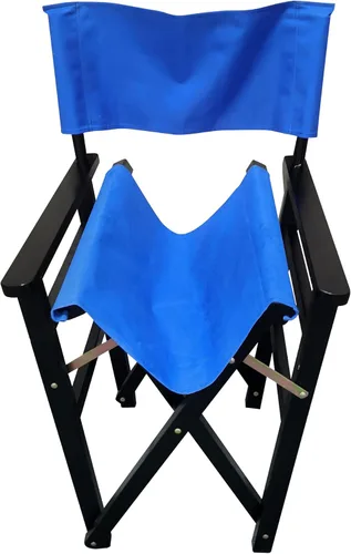 Vista 7 de Director Folding Chair Wooden Frame with Canvas Seat 2-Piece Set Populus Foldable Portable for Indoor Outdoor Use and Gifts