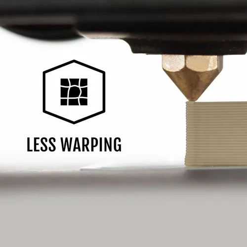 Vista 4 de HATCHBOX - Filamento de ácido poliláctico de madera para impresoras 3D, de ¹/₁₆ pulgadas, color gris, carrete de 2.2 libras, precisión dimensional