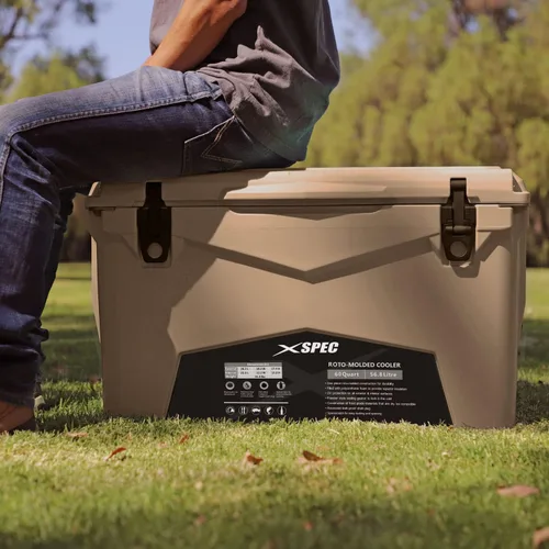 Vista 8 de Xspec 60 Qt XL Roto Molded High Performance Camping Cooler Ice Chest Extra Large Pro Tough Durable Outdoor Overland Rotomolded Hard Cooler
