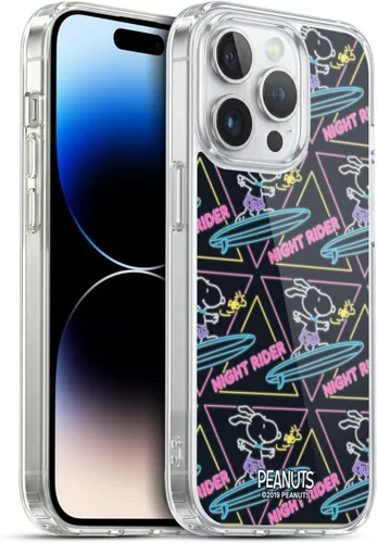 Vista 202 de Head Case Designs Funda de gel suave con licencia oficial de Peanuts Tropical Surf Snoopy Aloha Disco compatible con Apple iPhone 13 Mini