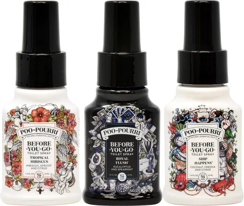 Vista 39 de Poo-Pourri Before-You-Go - Aerosol para inodoro, lluvia de bambú, 100 usos, desodorante de olor de baño con aceites esenciales para el hogar