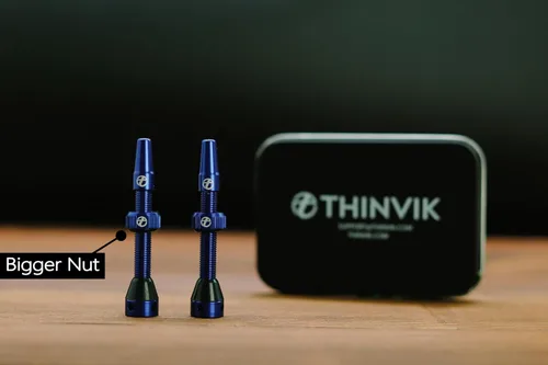 Vista 2 de Thinvik Presta - Vástago de válvula sin cámara de 44/48/65/70/3.346 in, kit de vástago de válvula sin cámara Presta de aleación súper ligera