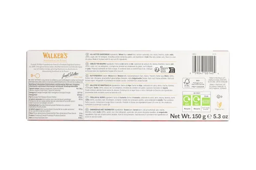 Vista 2 de Walkers Galletas de mantequilla pura Shortbread, Redondas, 5.3 oz