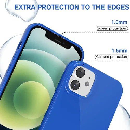 Vista 593 de Svanove para iPhone 7 Plus/ 8 Plus, funda de silicona, de goma suave brillante y gel de jey lindo, funda protectora de plástico simple y lisa