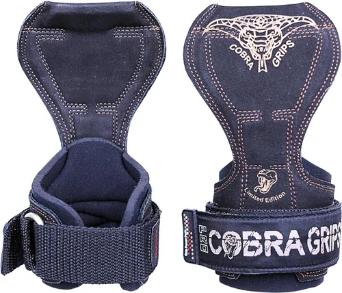 Vista 20 de Cobra Grips PRO Weight Lifting Gloves Heavy Duty Straps Alternative with Power Lifting Hooks Padded Wrist Support for Deadlifts & Bodybuilding