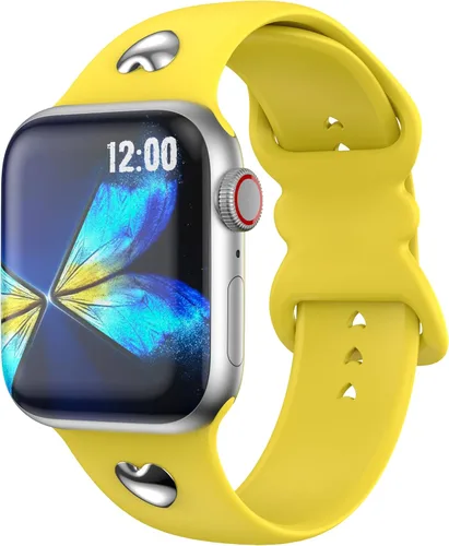 Vista 19 de T-ENGINE Correa compatible con Apple Watch Series 9, 8, 7, 1.61 pulgadas, Series 6, 5, 4, SE de 1.575 pulgadas, Serie 3 de 1.496 pulgadas para mujer