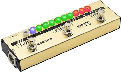 Vista 7 de VALETON Dapper - Mini guitarra acústica eléctrica-acústica DI preamplificador analógico pedal multiefectos
