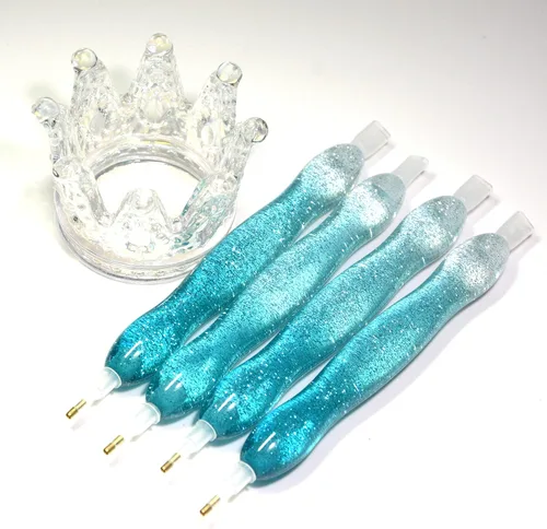 Vista 3 de Praise V Do Pluma de taladro de pintura de diamante de Navidad, kit de plumas de punta de taladro de gemas de diamantes de imitación, herramienta