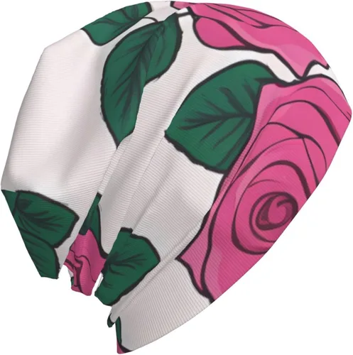 Vista 3 de Many Beautiful Pink Roses Unisex Elastic Brimless Hat for Home Indoor and Outdoor Activities Skiing Mountaineering Traveling