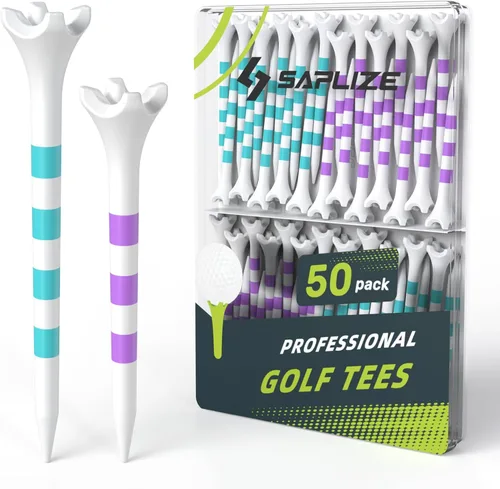 Vista 14 de SAPLIZE Camisetas de golf mejoradas de plástico de 4 puntas, paquete de 120 (1-1/2 pulgadas, 3-1/4 pulgadas), grosor optimizado del eje para un