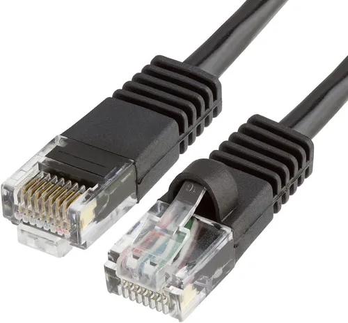 Vista 30 de Cmple - Cable Ethernet Cat5e de 1.5 pies, Cable Patch Ethernet UTP Cat 5e de 350 MHz, Cable LAN de red de 1 Gbps, conectores RJ45, compatible