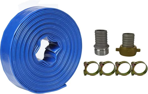 Sigma 1" X 50' Ft PVC Lay Flat Bomba Agrícola Manguera de descarga & Rosca CamLock(50)