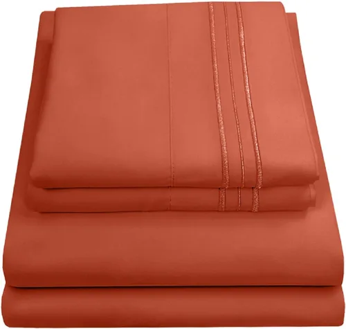 Vista 39 de Juego de sábanas extrasuaves de tamaño individual, ropa de cama transpirable y lujosa con correas elásticas integradas para las esquinas, colección