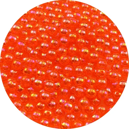 Vista 44 de 2000 cuentas redondas acrílicas de 0.157 pulgadas (0.157 in), cuentas espaciadoras de colores AB con agujero para bricolaje, pulseras, collares