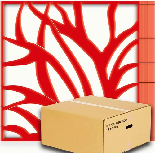 Vista 8 de Azulejos de techo para colgar techos acústicos decorativos con patrón floral de 2 x 2 pulgadas, paneles en V, decoración 3D perfecta para techos