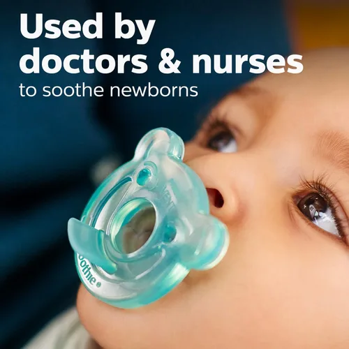 Vista 2 de Philips AVENT Chupete Soothie Shapes, verde/azul, 3-18 meses, paquete de 2, SCF194/04