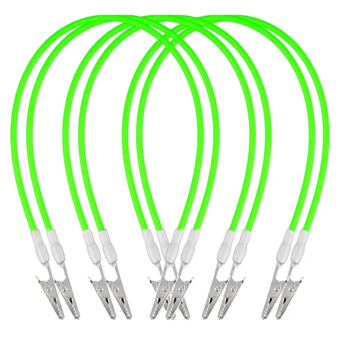 Vista 7 de 6 clips de silicona flexibles de grado médico dental, lavables en autoclave para servilletas, envueltos individualmente, con cocodrilo de acero