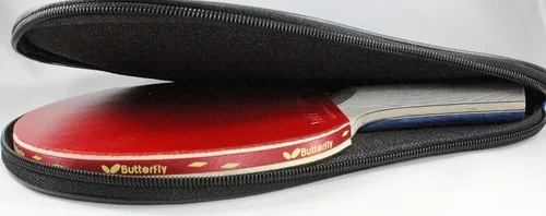 Vista 11 de Juego de raquetas de tenis de mesa Butterfly 401 - 1 pala de ping pong – 1 estuche para pala de ping pong - Pala de tenis de mesa aprobada por