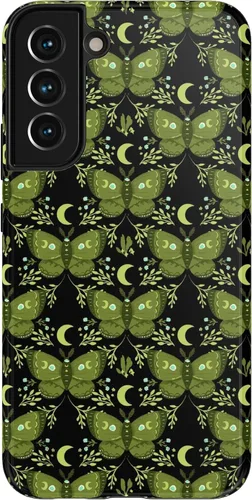 Vista 17 de Casely Funda para Galaxy S9 Postura de cadáver Yoga de esqueleto Diseño protector delgado esencial de doble capa