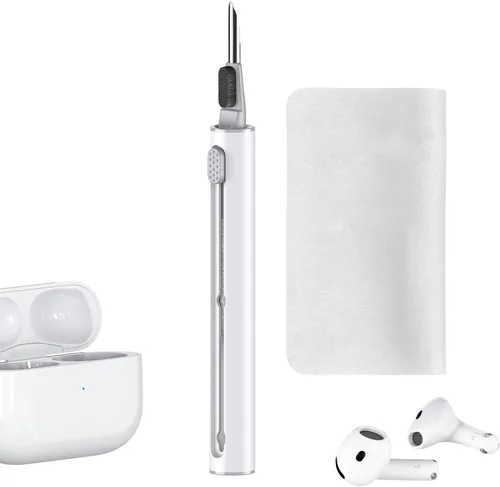 Vista 14 de Kit de limpieza Inesore para Airpods Pro Serie 3 2 1, herramienta de pluma de limpieza multifunción para auriculares, altavoces de iPhone