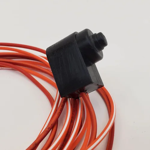 Vista 2 de Interruptor de luz de freno delantero montado en el manillar con cable de 50 pulgadas para Harley Street Glide 1996-2009, Electra Glide, Road Glide