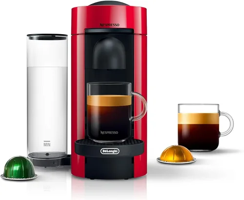 Vista 11 de Nespresso Vertuo Plus Deluxe de De'Longhi - Cafetera para café y espresso, color negro mate con espumador de leche Aeroccino