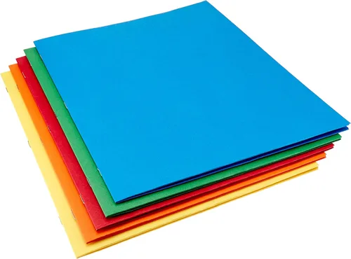 Vista 5 de Amazon BasicsCarpetas de archivos de bolsillo doble con sujetadores, 25 paquetes (surtidos)