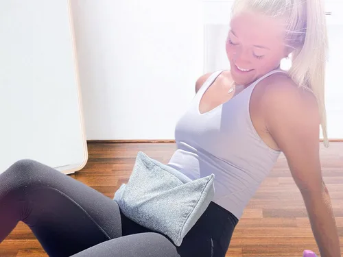 Vista 8 de SacksyThyme Almohadilla térmica para microondas para calambres, espalda, cuello, hombros, dolor de piernas, paquete de calor reutilizable, paquete