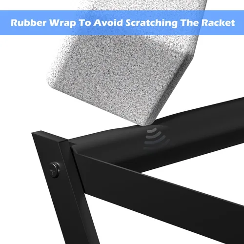 Vista 4 de Tennis Racket Storage Rack Stand,Tennis Racket Holder,Tennis Racquet Storage Rack Durable and Storable