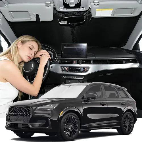 Vista 228 de Parasol de 2025 capas para parabrisas, ajuste personalizado, tela 240T, parasol retráctil que bloquea los rayos ultravioletas, accesorios