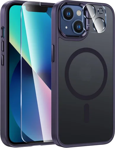 Vista 301 de FNTCASE Funda para iPhone Air: [Compatible con Magsafe] Fundas translúcidas mate con [protección completa de la cámara] [protector de pantalla]