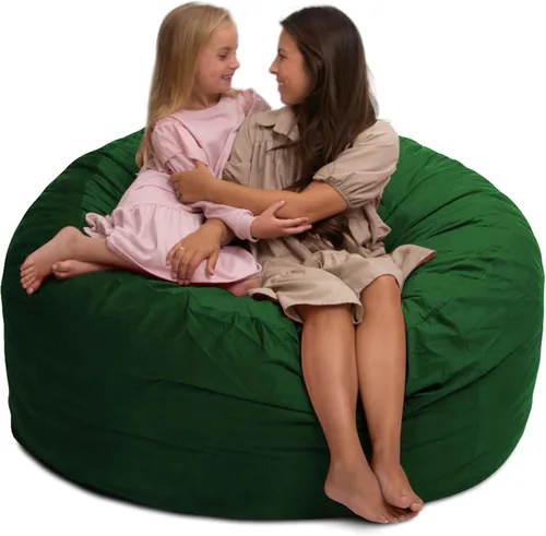 Vista 52 de ULTIMATE SACK Sillón tipo puf de 5 pies, puf de gran tamaño para adultos, cómodo sillón tipo puf, sofá tipo puf para tumbarse, sofá tipo puf