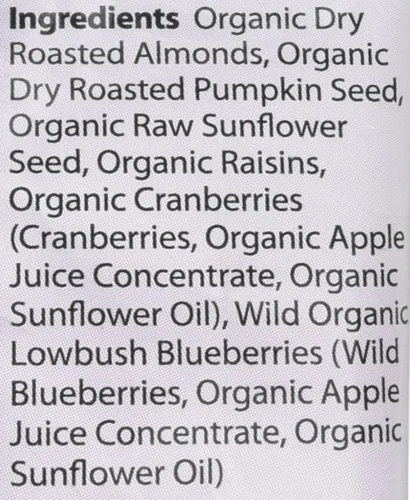 Vista 5 de Eden Mezcla orgánica para aperitivos, bayas silvestres, 1 onza (paquete de 12)