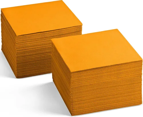 Vista 14 de Servilletas de cóctel desechables con tacto de lino, paquete de 200 servilletas de papel rojo de 5 x 5 pulgadas para bar, restaurante y cafetería