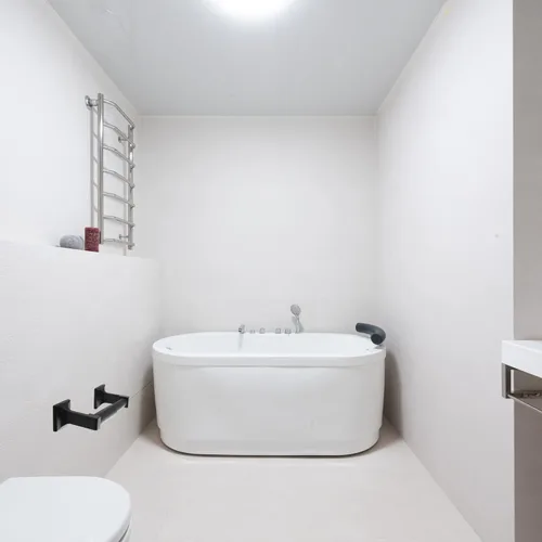 Vista 3 de Soporte de papel higiénico negro de SENTO para montaje en pared, soporte de papel higiénico de doble poste, fácil instalación, metal resistente