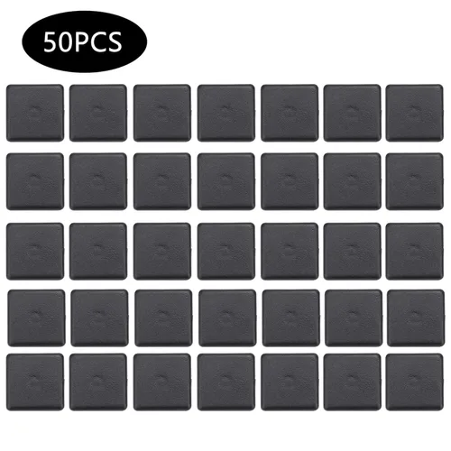 Vista 5 de 50pcs plástico ABS accesorios extremo negro para UE aluminio 2020 3030 4080 nylon Endcap (estándar de la UE 2020), otros accesorios tira de energía
