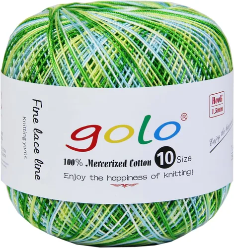 Vista 30 de golo 24 bolas hilo de ganchillo tamaño 10 hilo para tejer a mano hilo de ganchillo 10-24-1