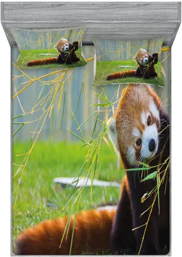 Vista 125 de Ambesonne - Juego de sábanas bajeras y fundas de almohada, diseño primaveral de acuarelas con jardín de hierbas y flores, juego de 4 piezas