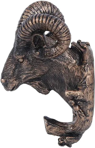 Vista 8 de Fydun Cute Retro Horse, Animal Shape Wall Hanging Hook Coat Hat Clothes Goat Home Bathroom Whimsical Coat Hooks Rack Hooks Decoration for Bedroom