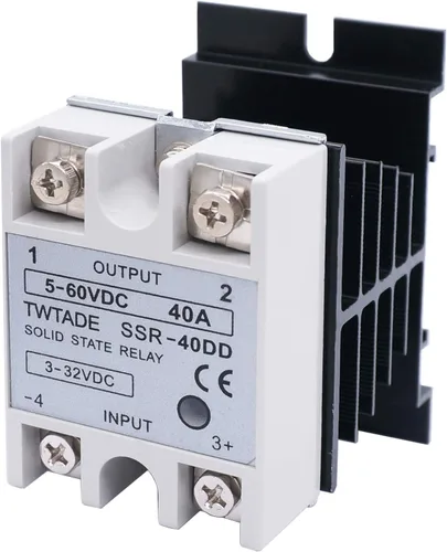 Vista 7 de TWTADE Relé de estado sólido SSR-25AA 25A CA 80-250V a CA 24V-380V + disipador de calor