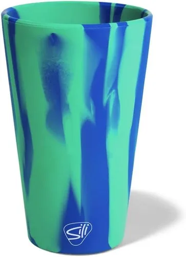 Vista 11 de Silipint Vaso de pinta de silicona de 16 oz – Vaso reutilizable irrompible sin BPA de silicona – Apto para lavavajillas, microondas y congelador