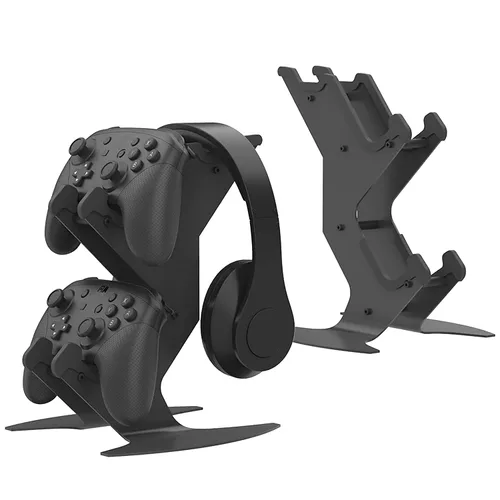 DOYO Controller Stand Organizer for Desk, Universal Headphone Stand for Xbox PS5 PS4 Switch, Headset Holder & Desk Mounts, Gaming Desk Accessories