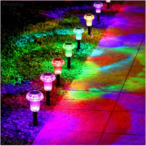 Vista 8 de Priddop Luces solares de Navidad impermeables para exteriores, paquete de Varios