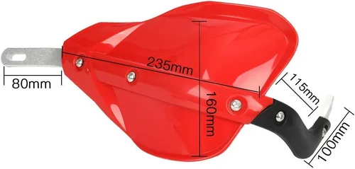 Vista 3 de PowerMotor Paramanos para motocicleta, protectores de mano universales con barra de cepillo de aluminio para motocicletas Pit Bikes, accesorios