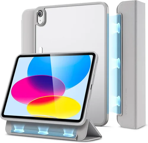 Vista 10 de ESR Funda para iPad (A16) de 11ª/10ª generación (2025/2022), cubierta magnética desmontable, soporte triple inteligente con parte trasera rígida