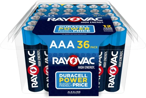 Vista 18 de Rayovac - Pilas alcalinas AAA de alta energía (paquete de 12 unidades), pilas alcalinas triple A