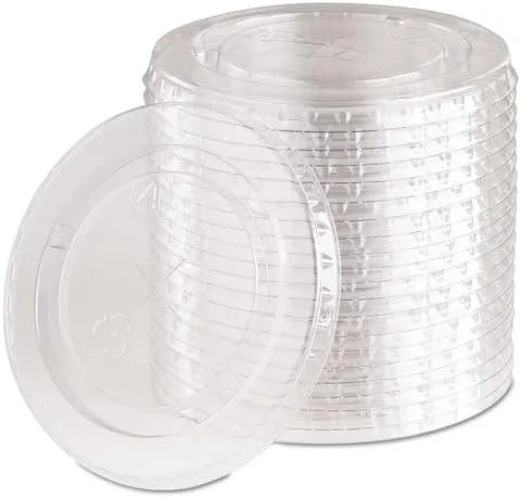 Vista 2 de Dart Vasos de muestra de papel, 8 oz, azul/blanco, 20/cartón