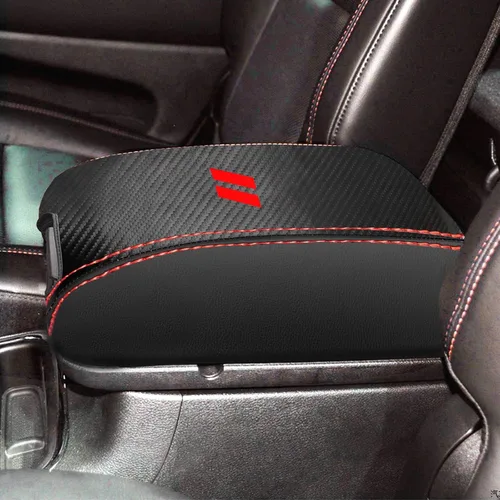 Vista 17 de YOSRTER para Dodge Durango Accesorios 2011-2018 2019 2020 Funda para el reposabrazos de la consola central, de piel, antiarañazos, decoración